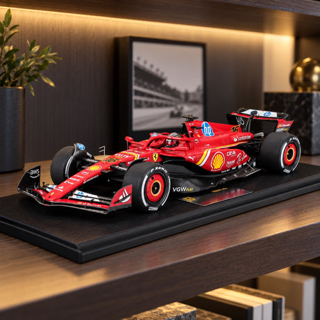 LookSmart Scuderia Ferrari SF-24 Modell – Ch. Leclerc, GP Monza 2024 – Illustrationsfoto (KI)