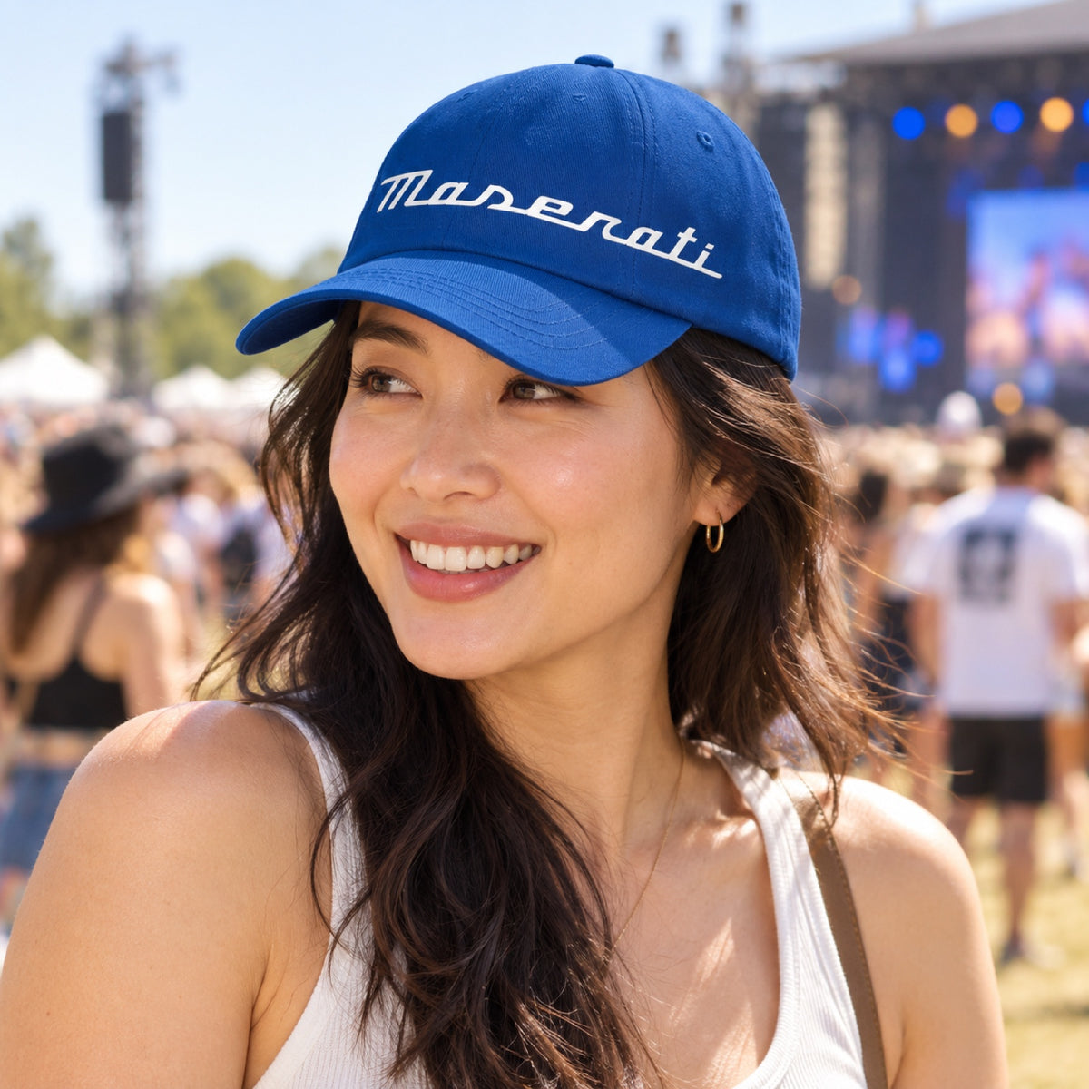 Maserati Freizeit-Cap – Blau – Illustrationsfoto (KI)