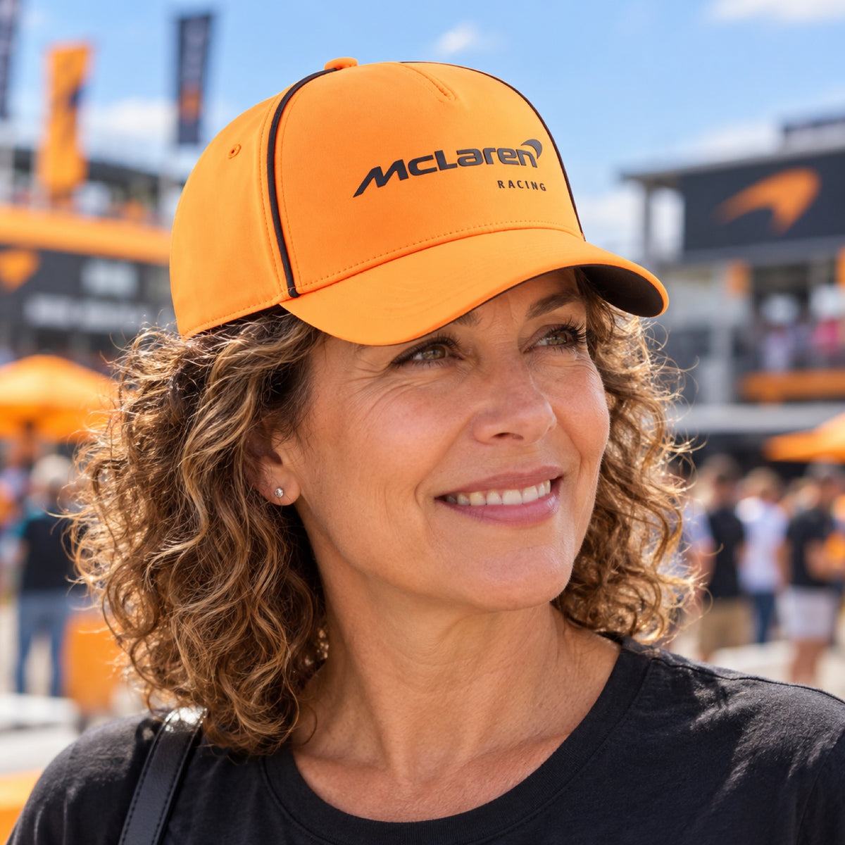 McLaren F1 Cap mit Puma-Logo – McLaren Racing – Orange – Illustrationsfoto (KI)