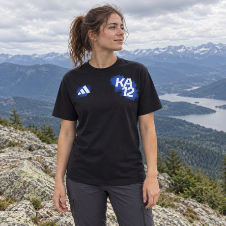 Mercedes-AMG PETRONAS F1 x Adidas KIMI ANTONELLI #12 T-Shirt – Black – ilustrační foto 2 (AI)