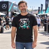 Mercedes-AMG PETRONAS F1 George Russell #63 T-Shirt – Illustrationsfoto (KI)