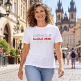 Oracle Red Bull Racing CORE Freizeit-T-Shirt mit Logo – Weiß – Illustrationsfoto (KI)