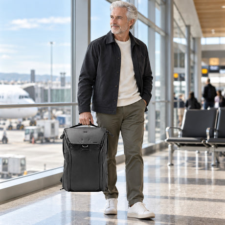 Peak Design Everyday Backpack 20L v2 – Schwarz – Illustrationsfoto (KI)