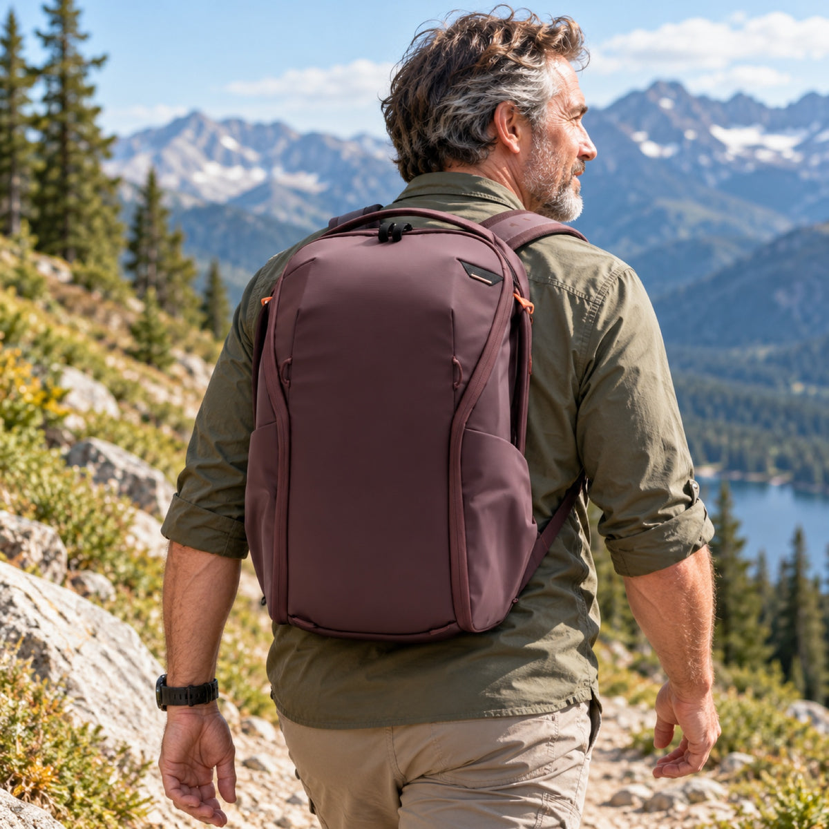 Peak Design Everyday Backpack 20L Zip – Eclipse – Illustrationsfoto (KI)