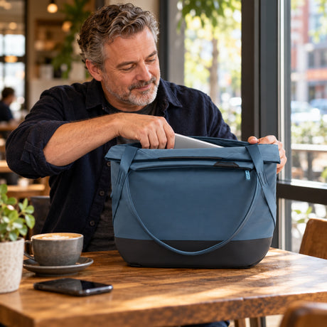 Peak Design Everyday Tote 15L – Ocean – illustrative photo (AI)