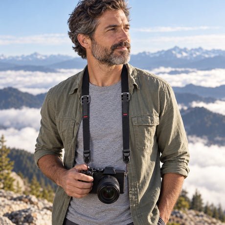 Peak Design Leash Camera Strap – Black – illustrative photo (AI)
