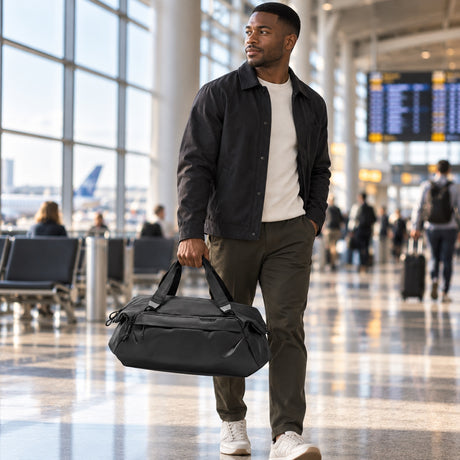 Peak Design Travel Duffel 35L – Schwarz – Illustrationsfoto (KI)