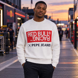 Pepe Jeans – Red Bull Racing Sweater with Lettering – White – illustrative photo (AI)