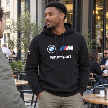 BMW Motorsport Casual Hoodie – Black – ilustrační foto (AI)