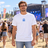 Red Bull Bora Hansgrohe Freizeit-T-Shirt – Weiß, MONUMENTS Edition – Illustrationsfoto (KI)