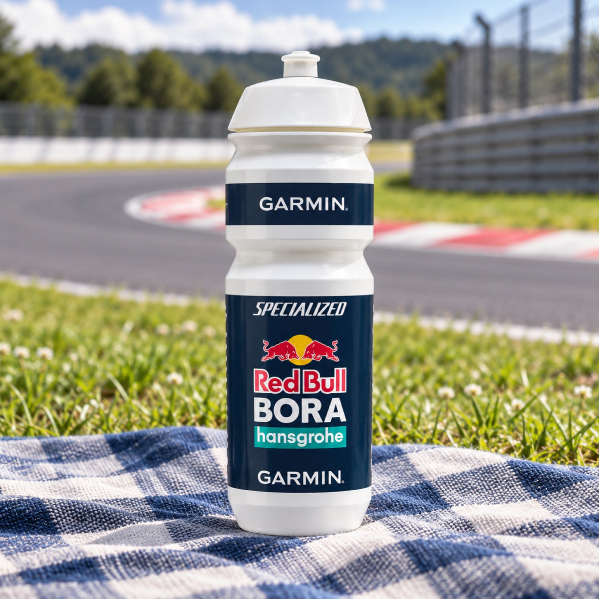 Red Bull Bora Hansgrohe Trinkflasche – SPECIALIZED Team Edition 750ml – Illustrationsfoto (KI)