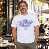 Red Bull Doodle Art T-Shirt – White – illustrative photo (AI)