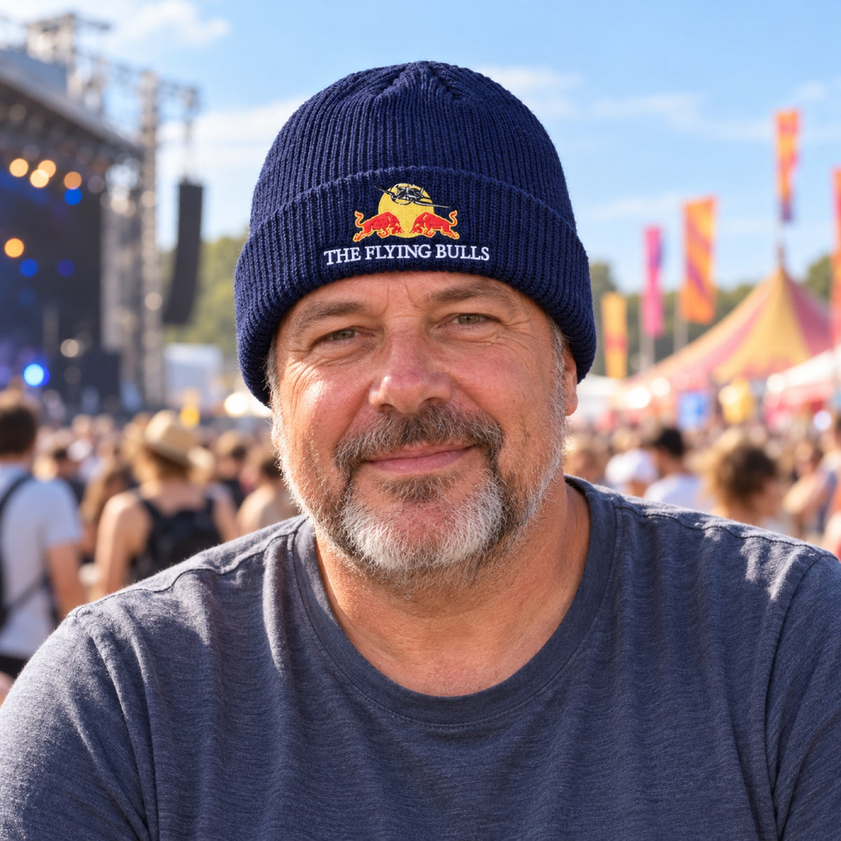 Red Bull The Flying Bulls Wintermütze mit Logo – Illustrationsfoto (KI)
