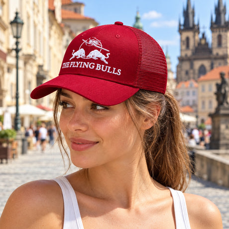 Red Bull The Flying Bulls Radar Trucker Cap with Logo – illustrative photo (AI)