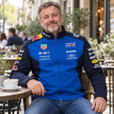 Oracle Red Bull Racing Team-Softshelljacke mit Sponsorenlogos – Illustrationsfoto (KI)