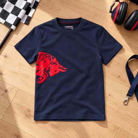 Red Bull Ring Adrenaline Kinder-T-Shirt – Blau – 128 cm – Illustrationsfoto (KI)