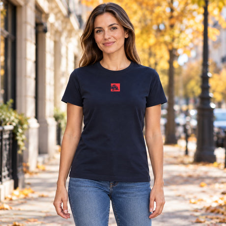 Red Bull Ring CORE Women's T-Shirt with RRI Motif – illustrative photo (AI)