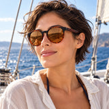 Red Bull Spect EVER Sonnenbrille – Braun/Schwarz mit braunen Gläsern – Illustrationsfoto (KI)