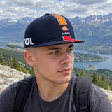 Repsol Team Flat Peak Cap – Navy – ilustrační foto (AI)