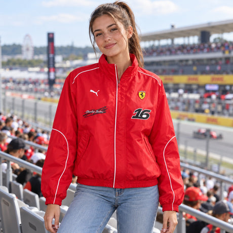 Charles Leclerc Scuderia Ferrari F1 x Puma Jacke – Fan Edition – Illustrationsfoto (KI)
