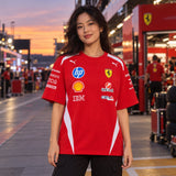 Scuderia Ferrari F1 x Puma T-Shirt with Sponsor Logos – DRIVERS Edition – illustrative photo (AI)