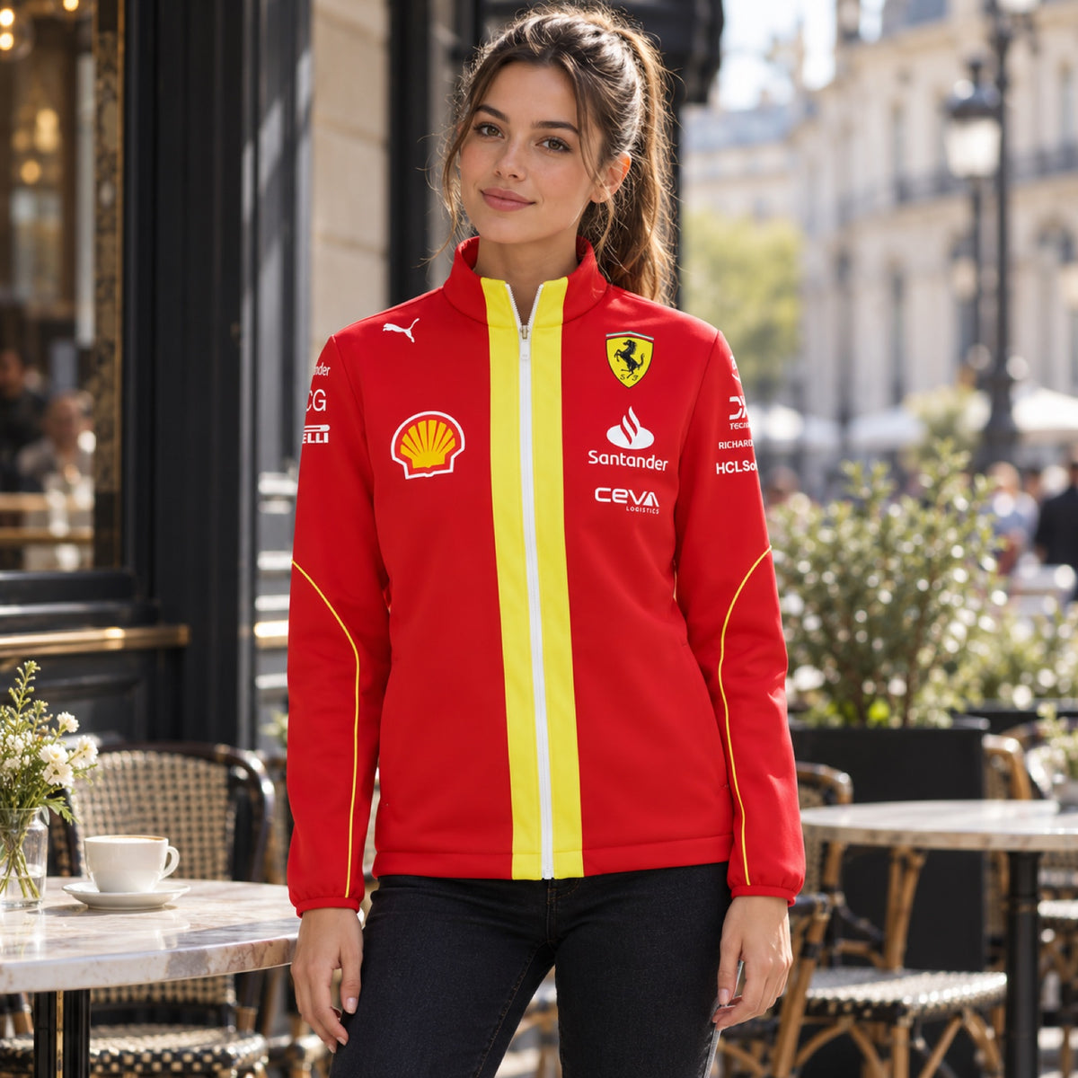Scuderia Ferrari F1 Team Softshell Jacket – Red – illustrative photo (AI)