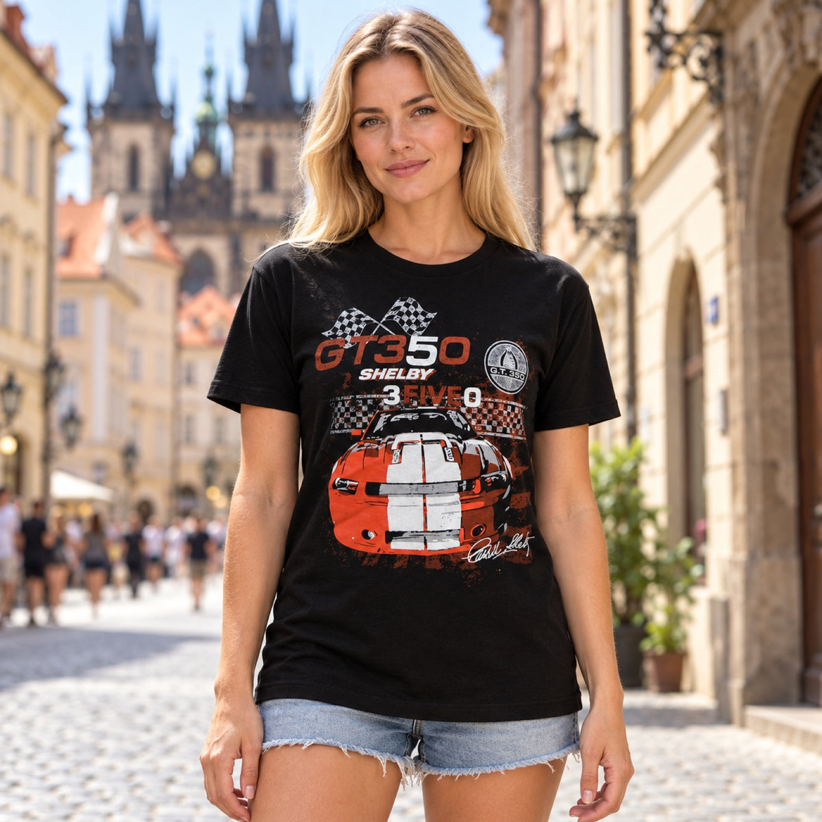 Shelby GT350 T-Shirt – illustrative photo (AI)