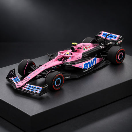 Spark BWT Alpine F1 Team A523 Pierre Gasly Modell 1:18 – GP Bahrain 2023 – Illustrationsfoto (KI)