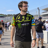 VR46 Valentino Rossi Monster Energy Dual T-Shirt – Black – ilustrační foto (AI)