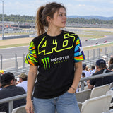 VR46 Valentino Rossi Monster Energy Dual T-Shirt – Black – ilustrační foto 2 (AI)