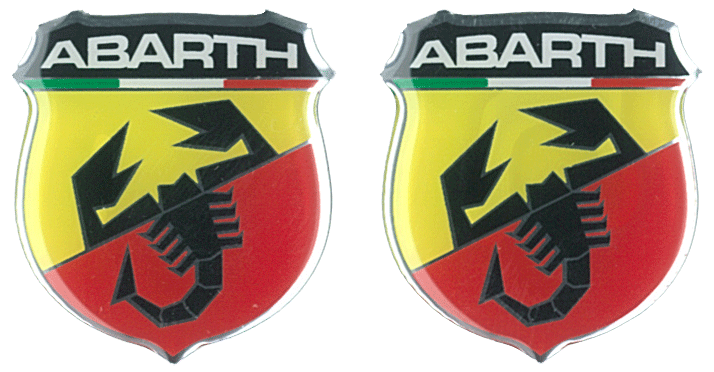 Abarth samolepky 3D