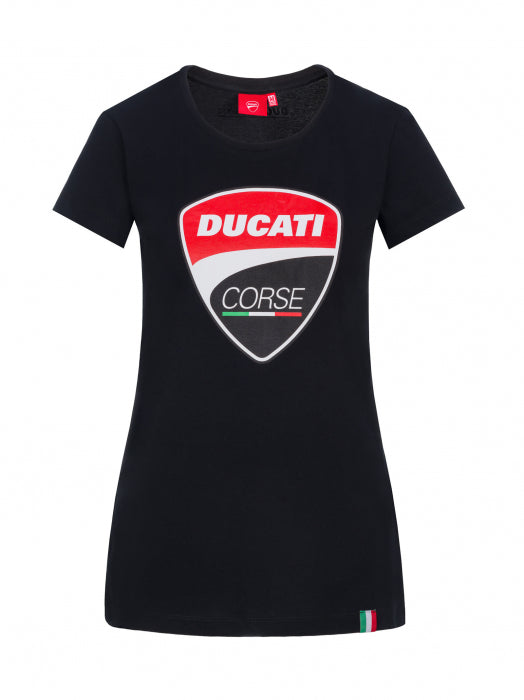 Ducati Corse Damen-T-Shirt mit Logo schwarz
