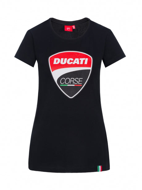Ducati Corse Damen-T-Shirt mit Logo schwarz