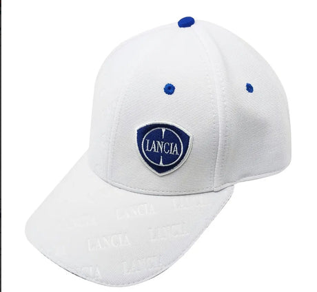 Lancia Cap mit gesticktem Logo – Weiß
