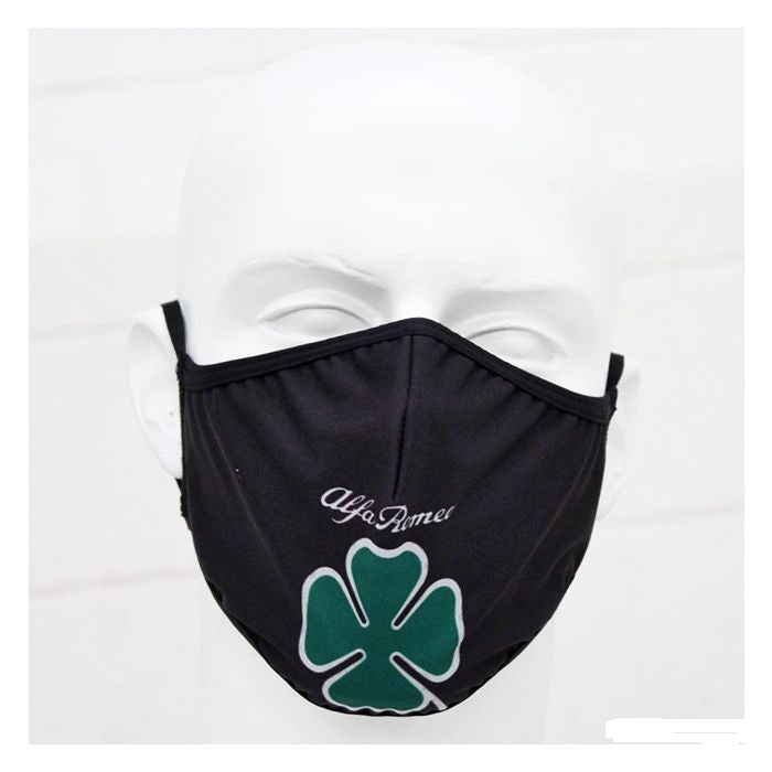 Alfa Romeo Quadrifoglio face mask black – official product