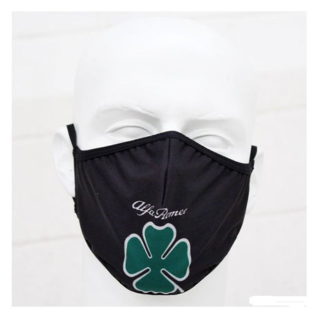 Alfa Romeo Quadrifoglio Gesichtsmaske schwarz – offizielles Produkt