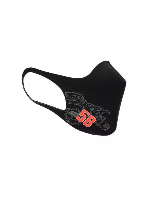 Marco Simoncelli SIC58 Gesichtsmaske – Schwarz