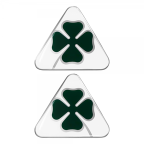 Alfa Romeo 3D Quadrifoglio stickers right and left 95 x 85 mm
