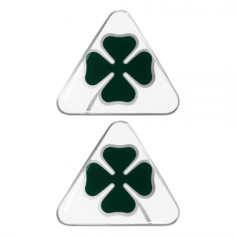 Alfa Romeo 3D-Aufkleber Quadrifoglio rechts und links 95 x 85 mm
