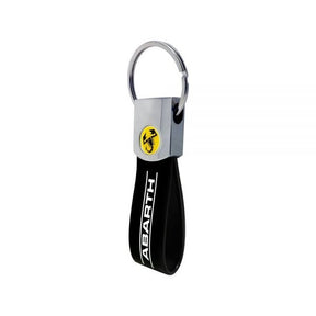 Abarth BAND keyring black with scorpion logo