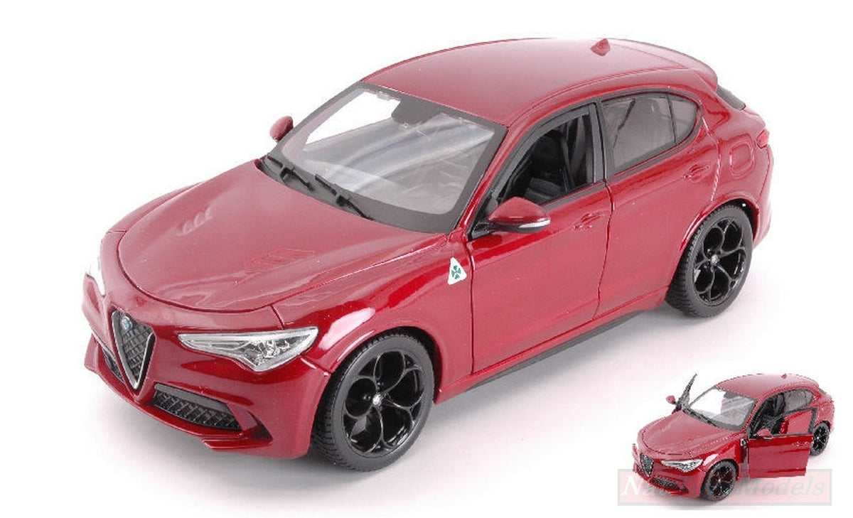 Model Alfa Romeo Stelvio Q4 Quadrifoglio 1:24, red