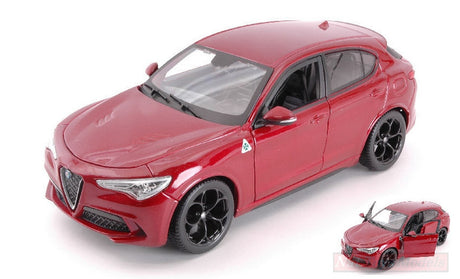 Modell Alfa Romeo Stelvio Q4 Quadrifoglio im Maßstab 1:24 rot