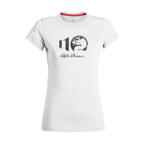 Alfa Romeo Damen-T-Shirt METALLIC WHITE weiß