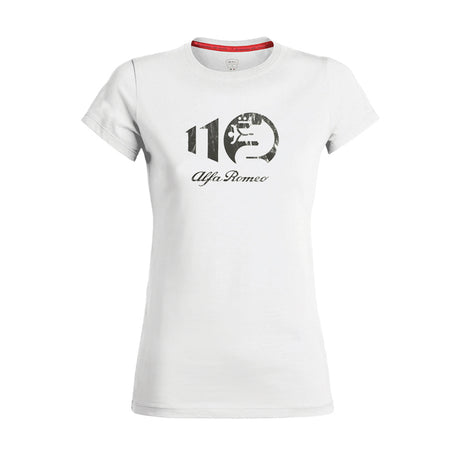 Alfa Romeo Damen-T-Shirt METALLIC WHITE weiß