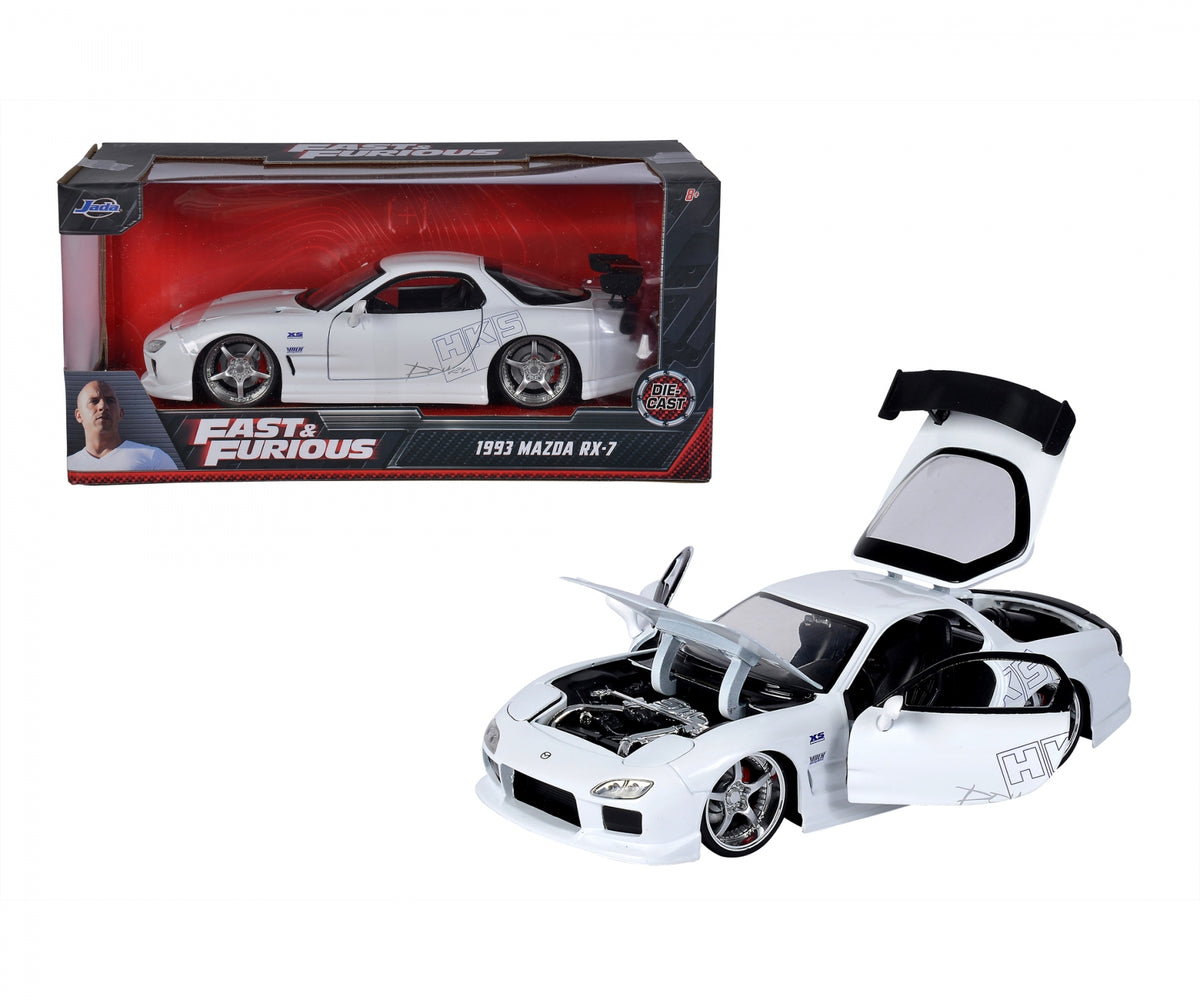 Fast & Furious Mazda RX-7 white model