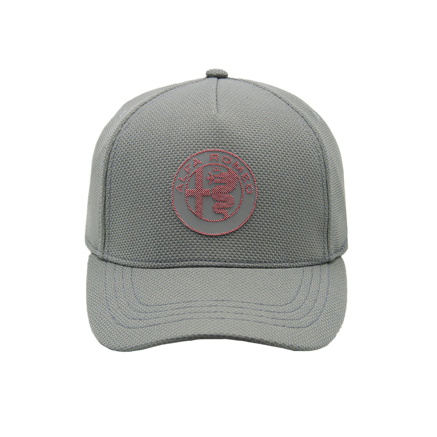 Alfa Romeo logo cap grey