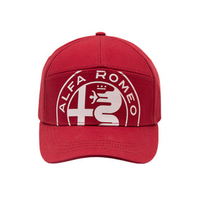 Alfa Romeo Cap mit großem Logo rot