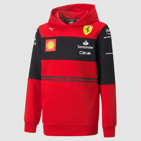 Scuderia Ferrari F1 Kinder-Team-Sweatshirt HOODED SF