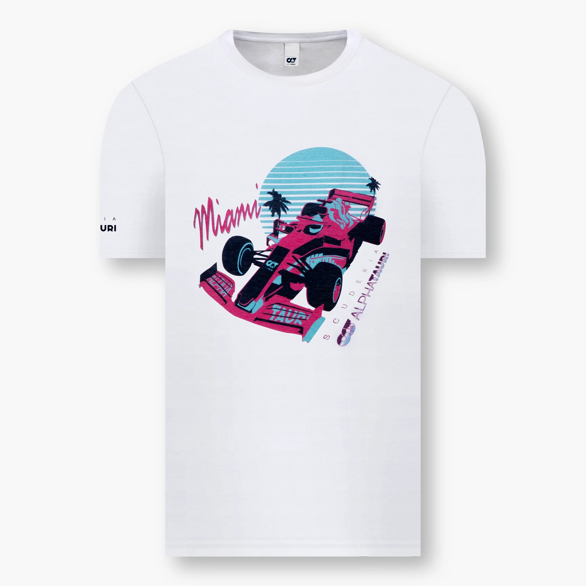 Scuderia AlphaTauri Miami GP 2022 T-Shirt – Weiß