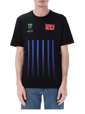 Fabio Quartararo T-Shirt Monster Energy Stripes schwarz